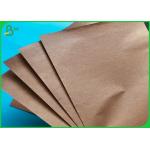 FDA 70 * 100cm Polythene Coated Kraft Paper / 50G 60G 90G Greaseproof Paper for sale
