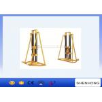 Manual Drive Cable Drum Jacks 3T - 20T Supporting Cable Reel Stringing