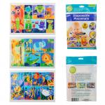 Disposable Sticky Table Topper Stick On Placemats For Baby In 3 Designs for sale