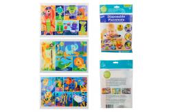 China Disposable Sticky Table Topper Stick On Placemats For Baby In 3 Designs supplier