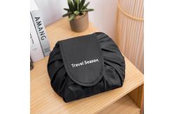 China Lazy Portable Polyester Drawstring Cosmetic Bag supplier