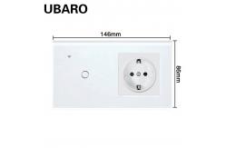 China Square Switch And Outlet Combo App Remote Control Light Switch Outlet Combo supplier
