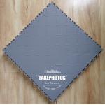Interlocking Vinyl Floor Tile 500*500mm Checker Plate Surface for sale