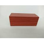 Reddish Brown Rectangle Wood Finish Aluminium Profiles , Standard Aluminum Extrusion for sale
