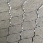 High Strength Ferrule 7x7 Hole Stainless Steel Cable Rope Mesh Plain Weave Style