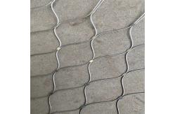 China High Strength Ferrule 7x7 Hole Stainless Steel Cable Rope Mesh Plain Weave Style supplier