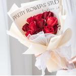 Hot Selling Artificial Soap Flower Mother's Day Valentine's Day Gift Bouquet Soap Pink Rose Handmade Gift Box Flowers for sale
