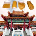 Customized Glazed Roof Tiles in Various Color for Garden Pavilion and Modern Buildings for sale