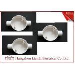 White Conduit Terminal Box Waterproof PVC Conduit and Fittings Two Way for sale