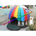 Crazy Disco Dome Commercial Bouncy Castles , Inflatable Music Jumping Castle 5 x 5 Meters for sale