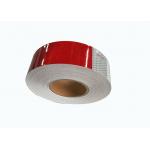 Red And White Retro Adhesive Reflective Tape For Vehicles  , Reflective Marking Tape for sale
