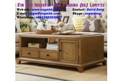 China Solid wood coffee table Ash transparent paint living room coffee table furniture supplier