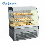 Supermarket Cake Display Cooler Curved Front Glass Bakery Counter Cabinet Fridge for sale