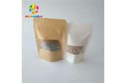 China Stand Up Pouches Paper Box Packaging Food Grade With Clear Rectangular / Oval Window supplier