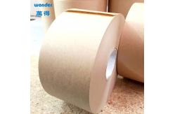 China Liner Water Activated Brown Kraft Paper Tape 1200mm Width For Boxes supplier