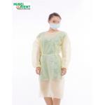 Elastic Knitted Wrist Disposable Hospital Isolation Gown for sale