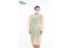 China Polypropylene Non Woven Isolation Gowns With Elastic Wrist For One Time Used supplier