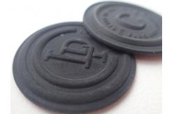 China Promotion Custom Reflective Black TPU Badge For Clothes supplier