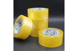 China Transparent Yellowish BOPP Adhesive Packing Tape Thickness 52μ supplier