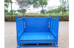 China Lockable Pallet Storage Cage Industrial Wire Baskets Wire Mesh Containers supplier