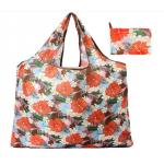 low price portable collapsible vest bags  polyester shopping bags folded tote for shopping for sale