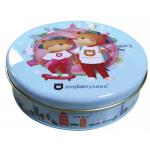 Waterproof Biscuit Tin Box Food Packaging Round Cookie Tins for sale
