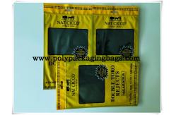 China Portable Yellow OPP / LDPE  Moisturizing Zipper Cigar Bag With Humidifier and window supplier