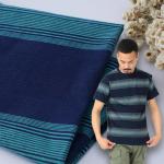 Comfortable And Skin-Friendly Texture Flexible Striped Material Fabric For Polo Shirt for sale