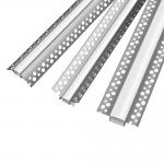 Bend LED Strip Aluminum Light Channel Plaster Aluminum Extrusion Parts for sale