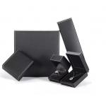 Rectangular PU Leather Box Recyclable Necklace Box Packaging Embossing