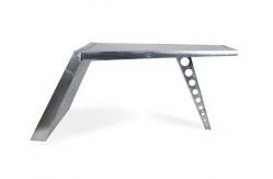 China Airfoil Desk + Aluminum | Aviator Wing Desk Industrial Airplane Desk Furniture Silver supplier