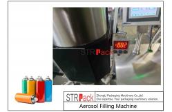China Semi Automatic Aerosol Spray Paint Can Filling Capping Machine Gas supplier