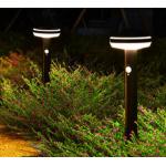 Modern Minimalist 1200mah Solar Powered Lawn Light Outdoor for sale