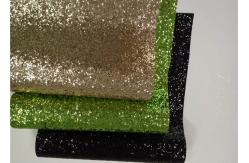 China Living Room 50m Multi Color Glitter Fabric With Flocking Cloth Backing supplier