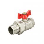 ODM 1/2 Inch Brass Gas Ball Valve Customized With Red Handle