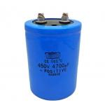 High quality Screw Terminal Aluminium Electrolytic Capacitor 450V 4700UF blue one for sale