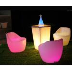 Custom LED Roto Molded Furniture Remote Lighting Outdoor Plastic Beach Chairs for sale