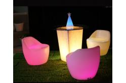 China Custom LED Roto Molded Furniture Remote Lighting Outdoor Plastic Beach Chairs supplier