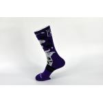 Mens Knee High Black Athletic Basketball Socks Dry Sweat Absorbent Material Filled for sale