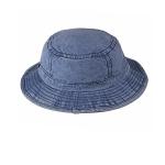 Ladies Blue Tie Dye Men'S Boonie Bucket Hats , Washed Denim Fishing Hat for sale