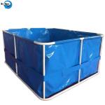 Tarpaulin pond foldable plastic round tank tarpoline fish tank tarpaulin pond fish farming tank for sale