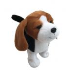 Hypoallergenic 23cm 9.06in Singing Dancing Stuffed Animals Walking Shaking Head Dog Toy for sale