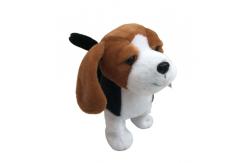China Hypoallergenic 23cm 9.06in Singing Dancing Stuffed Animals Walking Shaking Head Dog Toy supplier