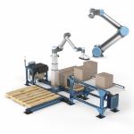 Universal Robot UR10 Collaborative Robot Arm As Automation Workstation For Material Handling for sale