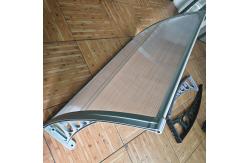 China Split Panel Polycarbonate Awning with Plastic Frame for Doors Windows supplier