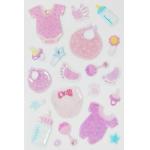 Cute Baby Girl Clear Japanese Puffy Stickers Lovely Little 3D Shapes for sale