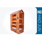 Advertising POP Cardboard Display Four Sides With Varnishing / Gloss Surface