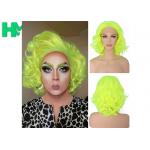 Graceful Green Curly Famale Colonial Costume Wig 12 Inch HT Fiber Material for sale