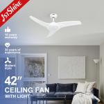 220V 50HZ Color Changing Lighting Ceiling Fan With Remote Control for sale