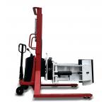 Cost Effective Semi Electric Roll Stacker Manual Push With Electric Lift For Efficient Paper Reel Handling for sale
